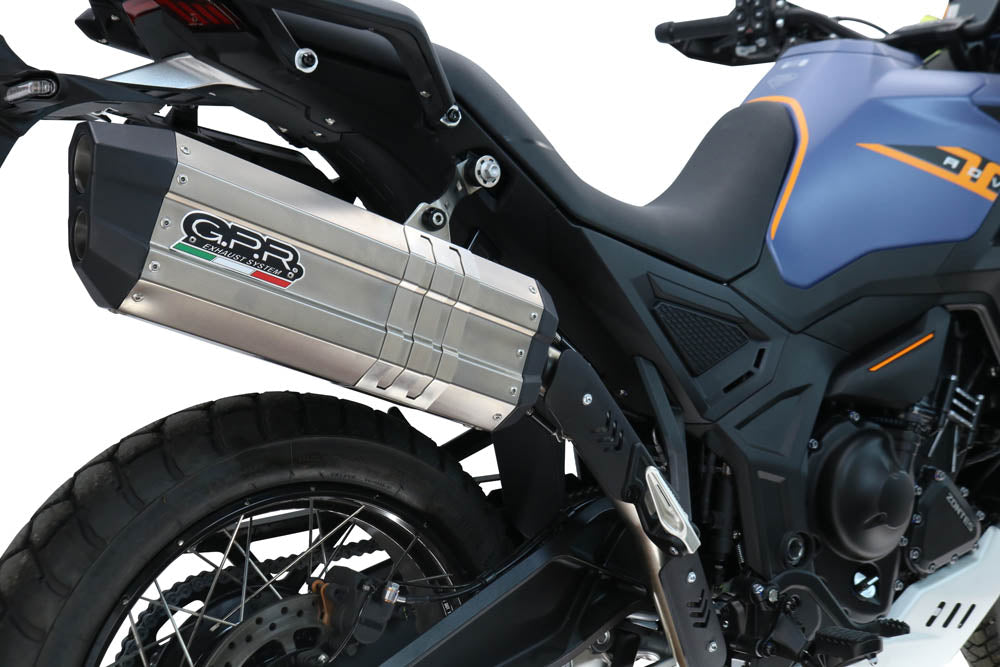 Zontes 703 F 2025-2026 Exhaust GPR Hyper Sonic Black Titanium Slip-On - photo 6