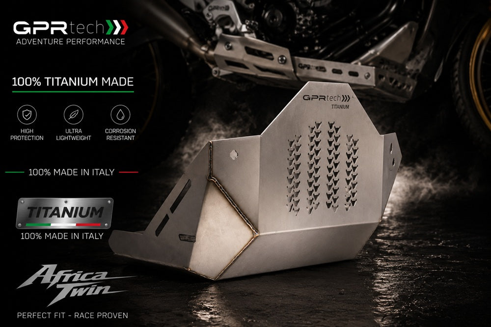 Cubrecárter GPR TECH de titanio para Honda CRF1100L Africa Twin 2020-2023