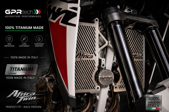 Honda CRF1100L Africa Twin Adventure Sports 2020-2023 Radiator Guard GPR TECH Titanium - photo 1