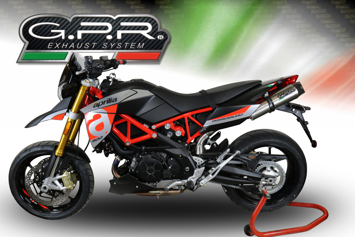 Aprilia Dorsoduro 900 2017-2020 Exhaust GPR Grand Prix Evo Titanium Dual Slip On - photo 4