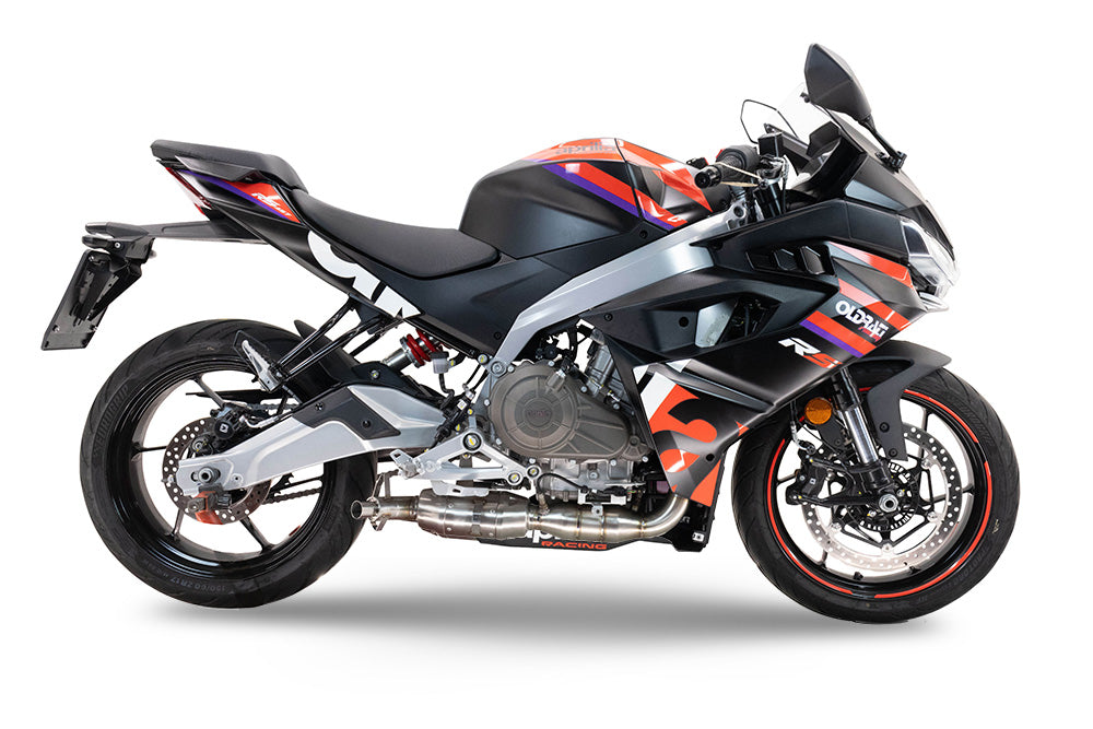 Échappement GPR Ghost Inox Système Complet pour Aprilia Tuono 457 2024-2026
