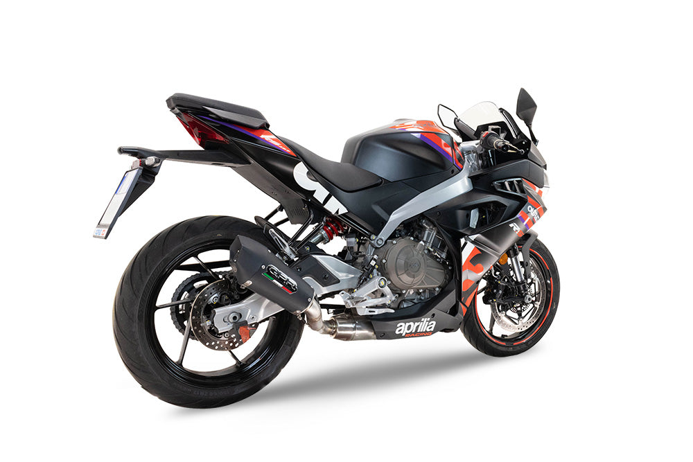 Aprilia RS 457 2024-2025 Exhaust GPR Gpe Ann. Black titanium Full System