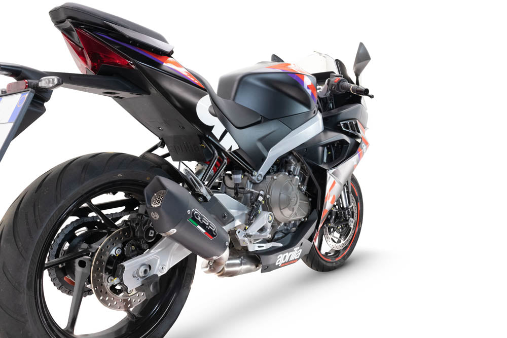 Escape GPR Grand Prix Evo Black Titanium Sistema Completo para Aprilia RS457 2024-2026