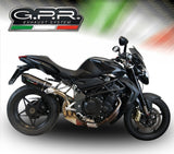 Mv Agusta Brutale 910 S Brutale 910 R 2005-2011 Exhaust GPR Furore Nero Slip-On