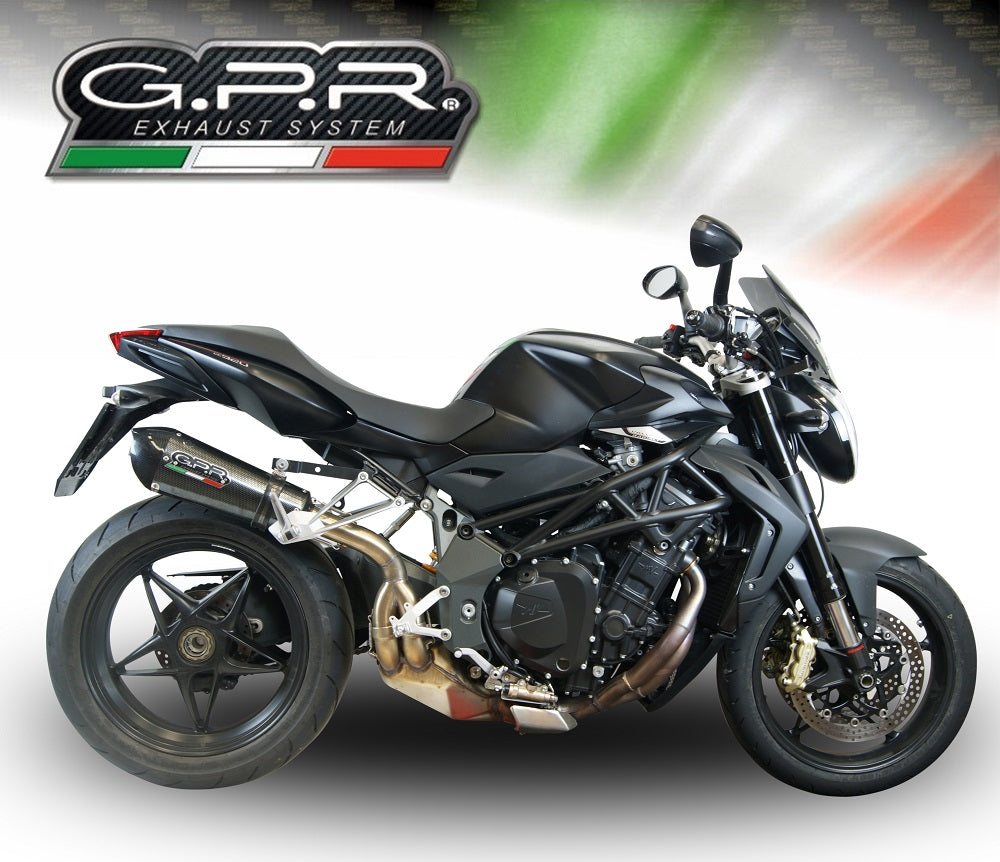 MV Agusta Brutale 1090R 1090RR 2010-2012 Exhaust GPR Grand Prix Evo Poppy Slip-On - photo 4