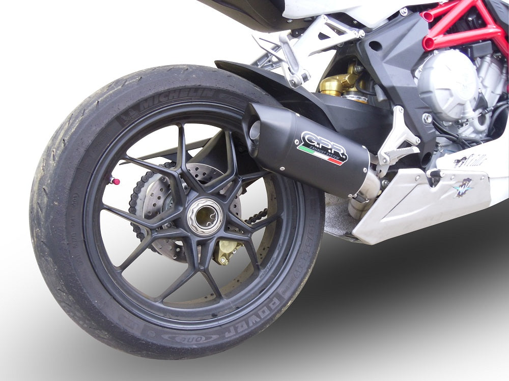 Escape GPR Furore Nero Slip-On para Mv Agusta Brutale 675 2012-2015