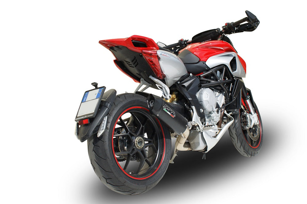 Mv Agusta Rivale 800 Stradale 800 2014-2016 Exhaust GPR Furore Nero Slip-On