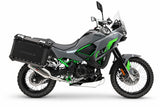 Maletas laterales GPR TECH de 38 + 32 litros, aluminio negro, para Kawasaki KLE 500 2026-2027