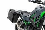 Maletas laterales GPR TECH de 38 + 32 litros, aluminio negro, para Kawasaki KLE 500 2026-2027