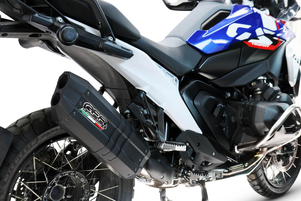 Échappement GPR Hyper Sonic Black Titanium Slip-On pour BMW R1300R R/RS 2025-2026