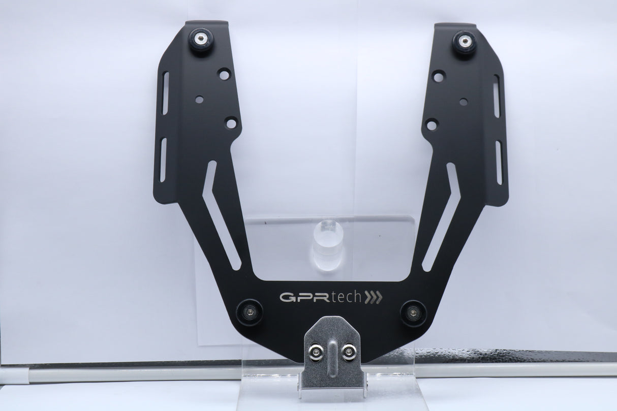 BMW F650GS 2004-2013 Top Case Mounting Plate 35 Liters - 45 Liters GPR TECH Black Aluminum