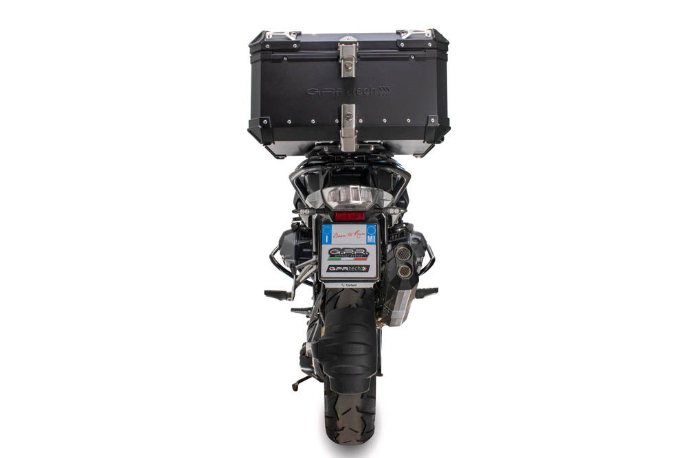 BMW R1200GS 2017-2018 Top Case 45 Liters GPR TECH Black Aluminum