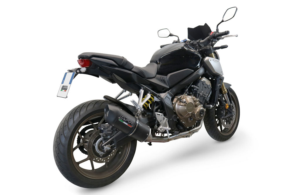 Sistema de escape completo GPR Furore Evo4 Nero para Honda CB650F 2019-2022