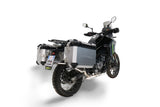 Maletas laterales GPR TECH de aluminio plateado para CF Moto 450MT 2023-2025 (38 litros + 32 litros)