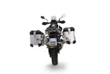 Maletas laterales GPR TECH de aluminio plateado para CF Moto 450MT 2023-2025 (38 litros + 32 litros)