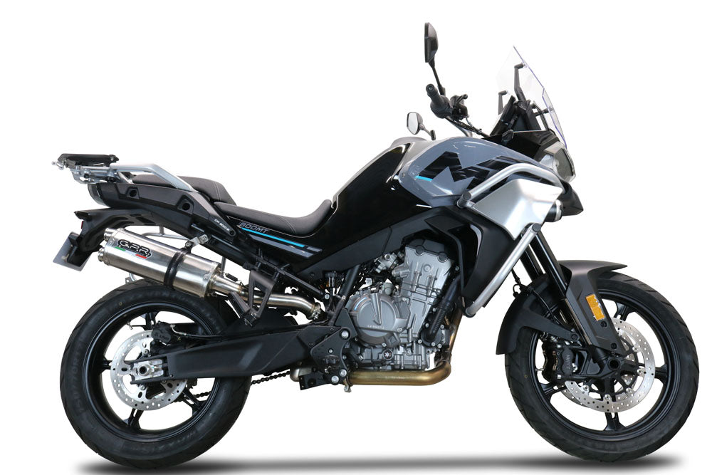 Escape GPR Dual Inox Slip-On para CF Moto 800 MT Sport 2022-2024
