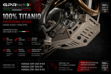 Cubrecárter GPR TECH de titanio para Honda CRF 450R-RX 2021-2024