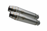 Moto Guzzi V50 1977-1987 Exhaust GPR Deeptone Inox Cafè Racer Dual Silencers Only