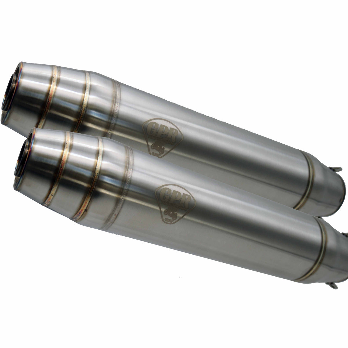 BMW R60 1973-1976 Exhaust GPR Deeptone Inox Cafè Racer Dual Silencers ...