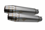 Honda VTR250 1988-1990 Exhaust GPR Deeptone Inox Cafè Racer Dual Silencers Only