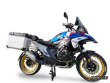 BMW R1300GS 2023-2025 Side Cases 38 Liters + 38 Liters GPR TECH Silver Aluminum