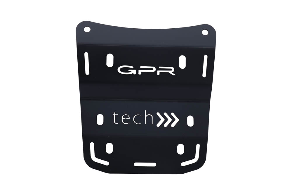 Placa de montaje para baúl superior Ducati Multistrada V4 - V4S - V4S Sport 1100 2021-2024 (35 litros - 55 litros) GPR TECH Aluminio negro