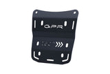 Placa de montaje para baúl superior Ducati Multistrada V4 - V4S - V4S Sport 1100 2021-2024 (35 litros - 55 litros) GPR TECH Aluminio negro