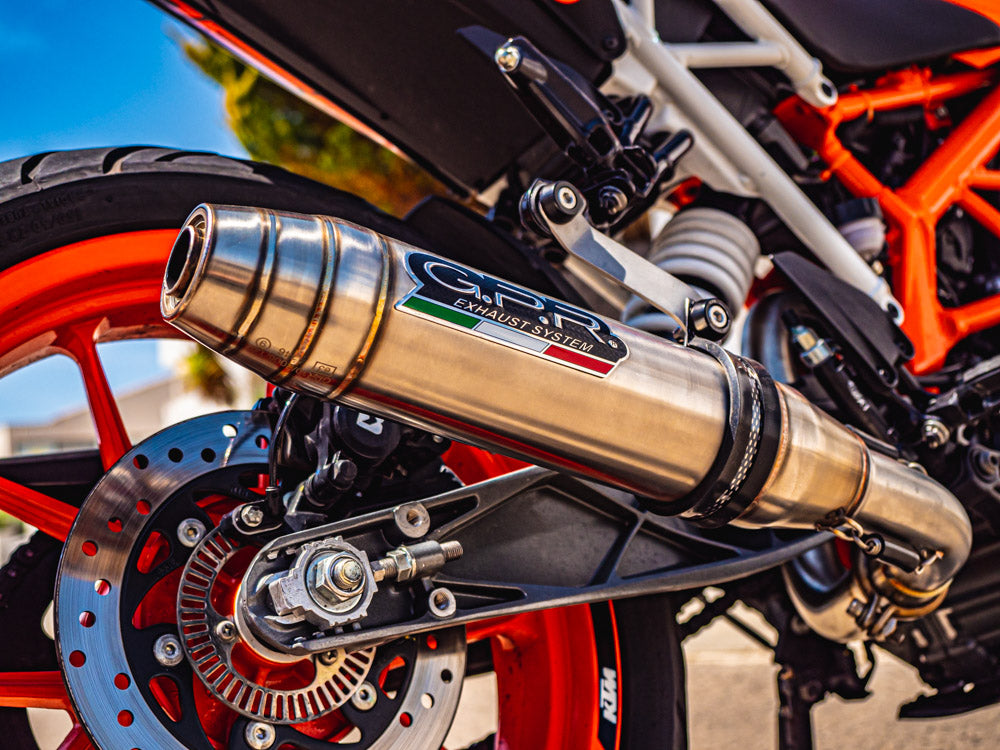 Escape GPR Deeptone Inox Slip-On para KTM RC125 2017-2020