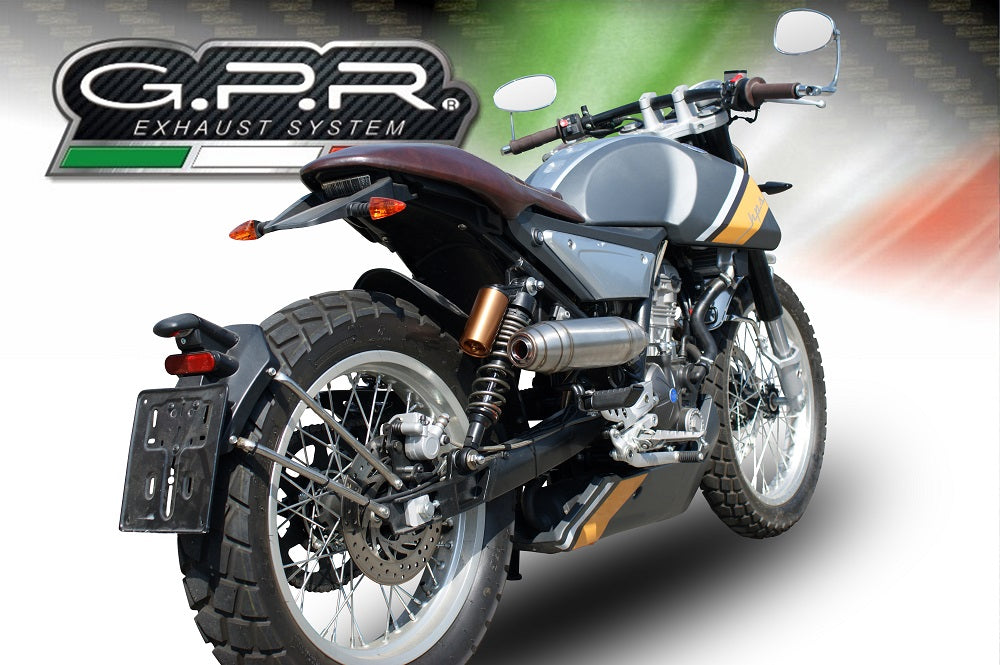 F.B. Mondial Hps 125 2016-2018 Exhaust GPR Deeptone Inox Slip-On