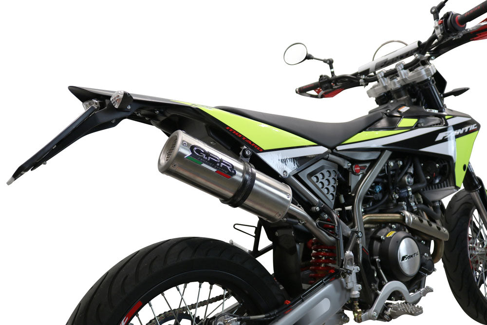 Escape Fantic Motor 125 XMF Motard Competición/Rendimiento 2021-2023 GPR M3 Inox Slip-On Race