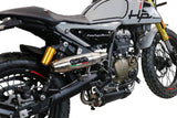 F.B. Mondial Hps 125 2021-2023 Exhaust GPR Deeptone Inox Full System