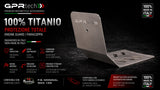 Cubrecárter GPR TECH, titanio, para F.B. Mondial Smx 125 Enduro 2021-2023