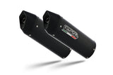Escape GPR Furore Nero Dual Slip On para Ducati ST3 2004-2007