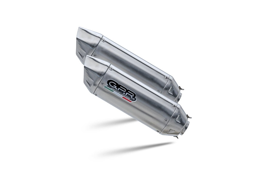 Aprilia Pegaso Strada 650 2005-2011 Exhaust GPR Furore-X Inox Dual Slip On - photo 3
