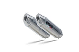 Ducati 800 Supersport S 2002-2007 Exhaust GPR Furore-X Inox Dual Slip On High Level - photo 2