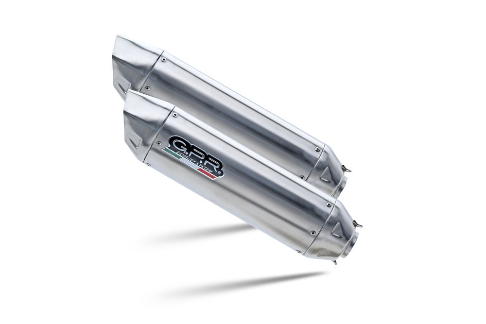 Escape GPR Furore-X Inox Slip-On Doble para Ducati Monster 400 1993-2003