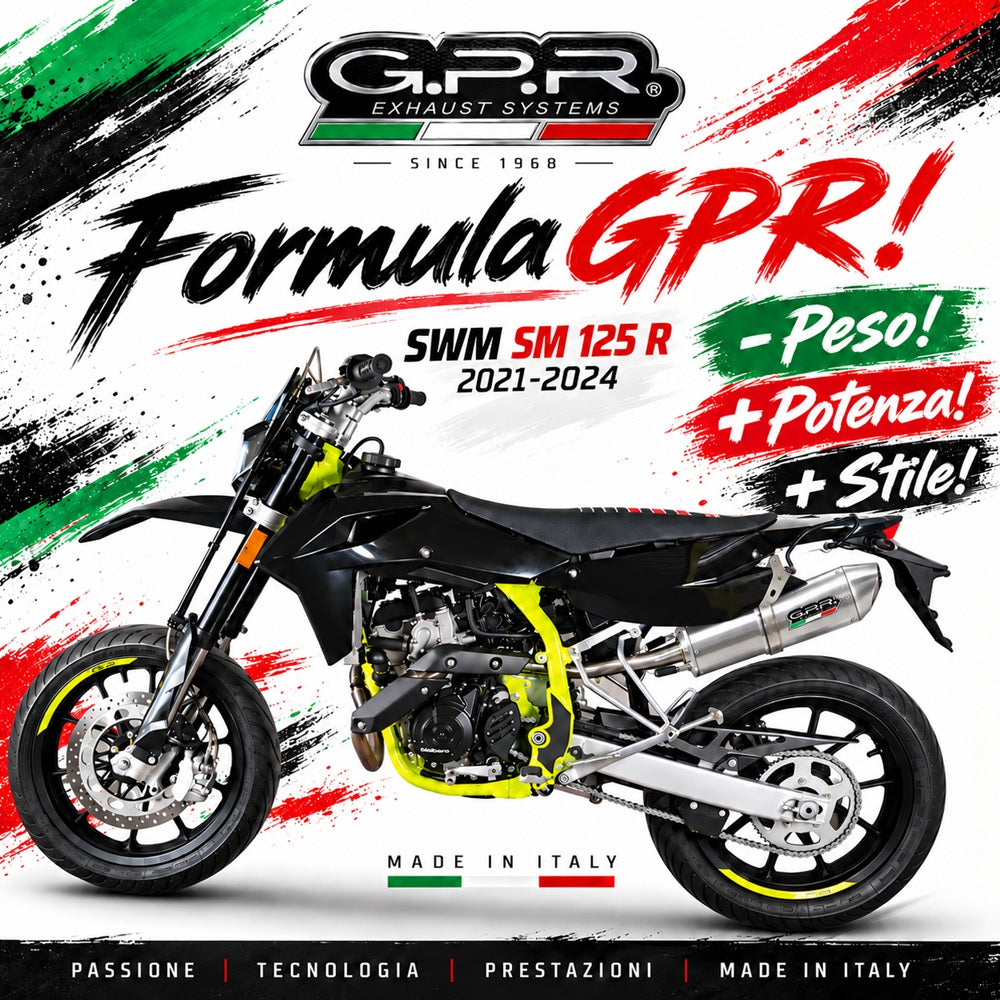 SWM SM 125 R 2021-2024 Exhaust GPR Furore-X Inox Slip-On - photo 5