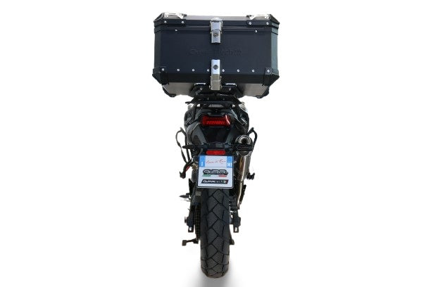 Baúl GPR TECH de 55 litros, aluminio negro, para Voge 625DSX 2025-2026