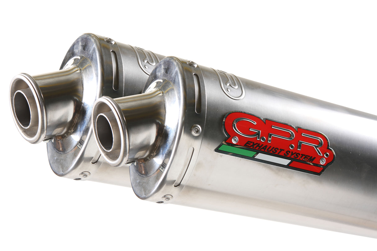 Ducati Monster S2R 2004-2007 Exhaust GPR Inox Tondo Dual Slip On Homologated