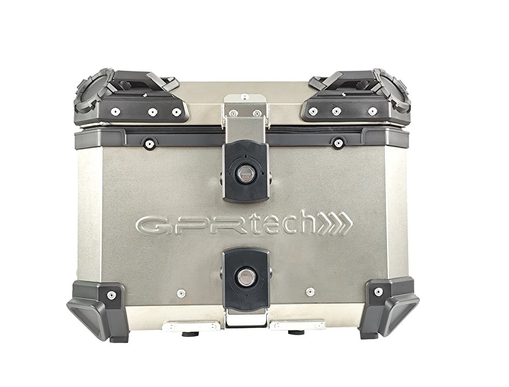 Titanium Universal Top Case GPR Tech ALPI-TECH 35 Liters Natural Color