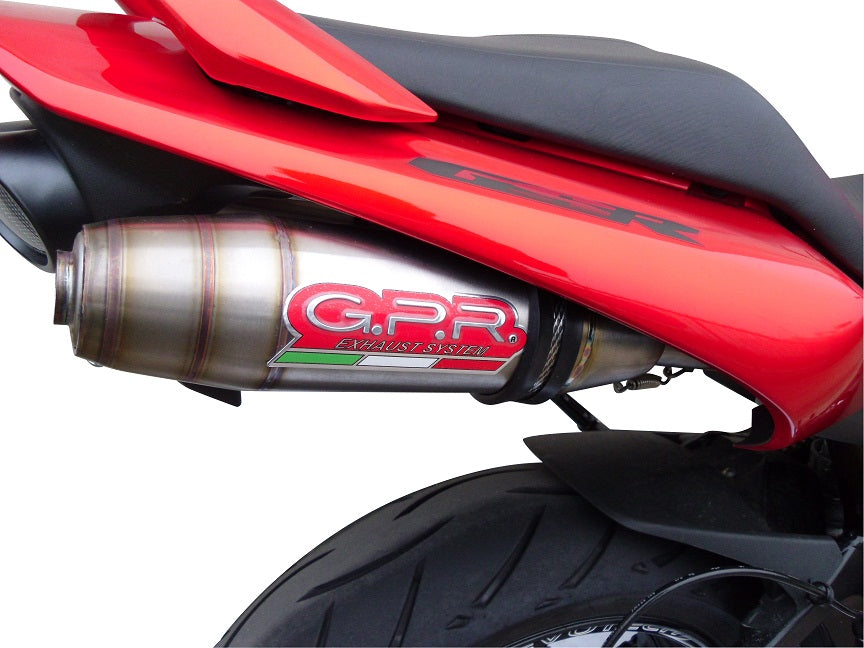 Escape GPR Deeptone Inox Dual Slip On para Suzuki GSR600 2006-2011