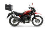 Baúl GPR TECH de 26 litros, aluminio negro, para Hero Xpulse 200 4V 2021-2024