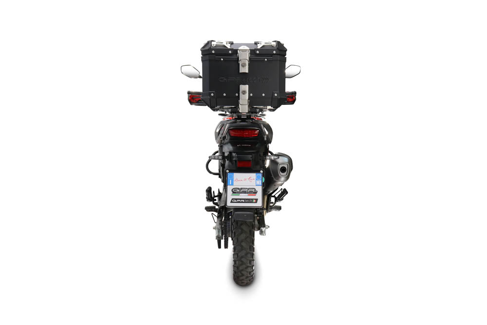 Baúl GPR TECH de 26 litros, aluminio negro, para Hero Xpulse 200 4V 2025-2026