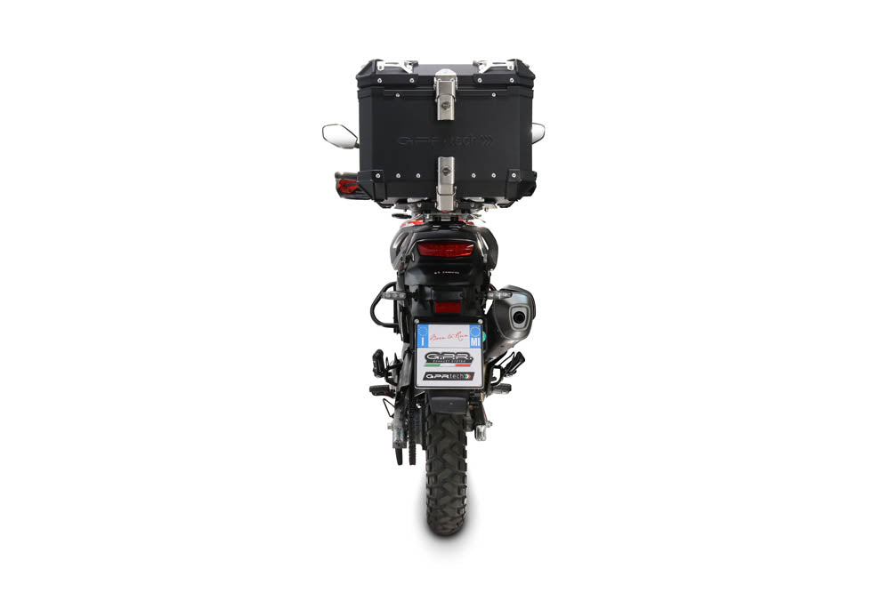 Baúl GPR TECH de 35 litros, aluminio negro, para Hero Xpulse 200 4V 2021-2024