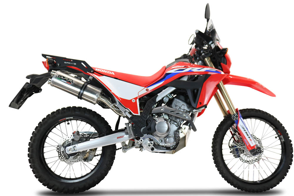 Escape GPR doble de acero inoxidable deslizante para Honda CRF 300L CRF 300 Rally 2021-2024