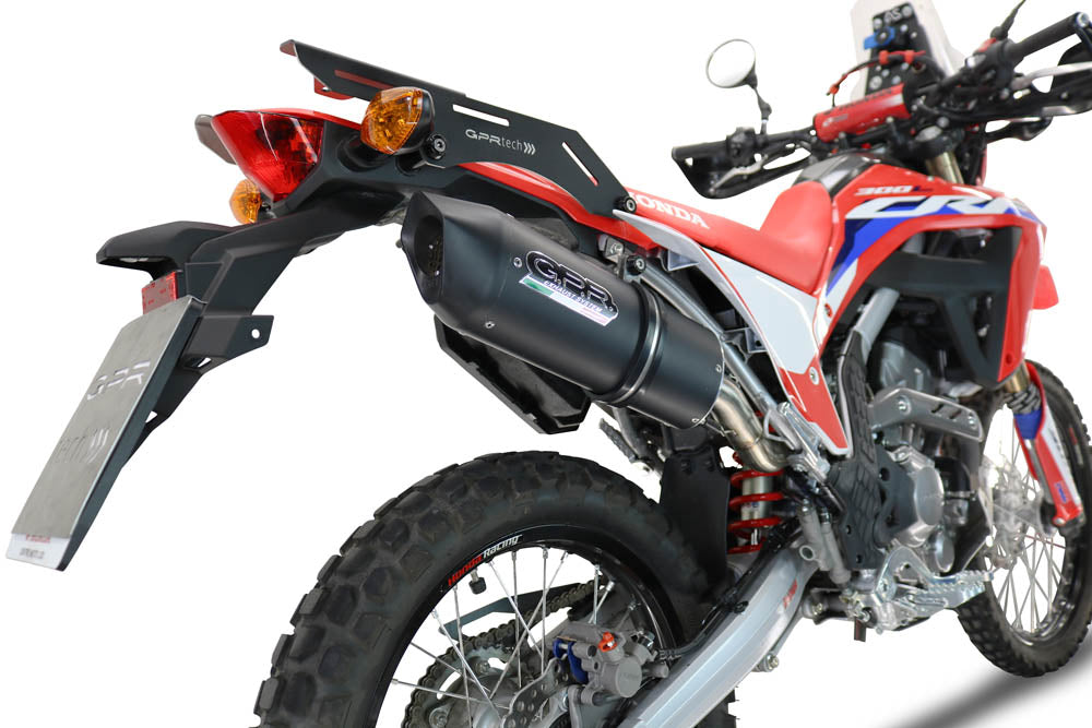 Honda Crf 300L Crf 300 Rally 2021-2024 Exhaust GPR Furore Nero Slip-On