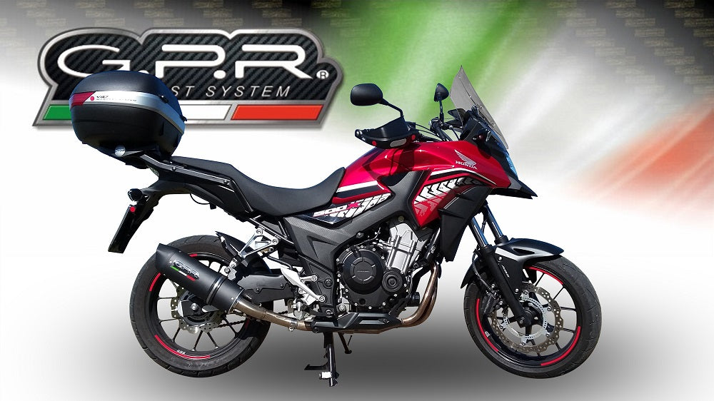 Honda CB400X 2019-2025 Exhaust GPR Furore Evo4 Nero Slip-On