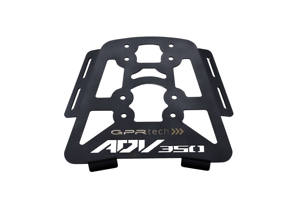Placa de montaje para baúl superior Honda Forza 125 2015-2023 de 26 litros, GPR TECH, aluminio negro