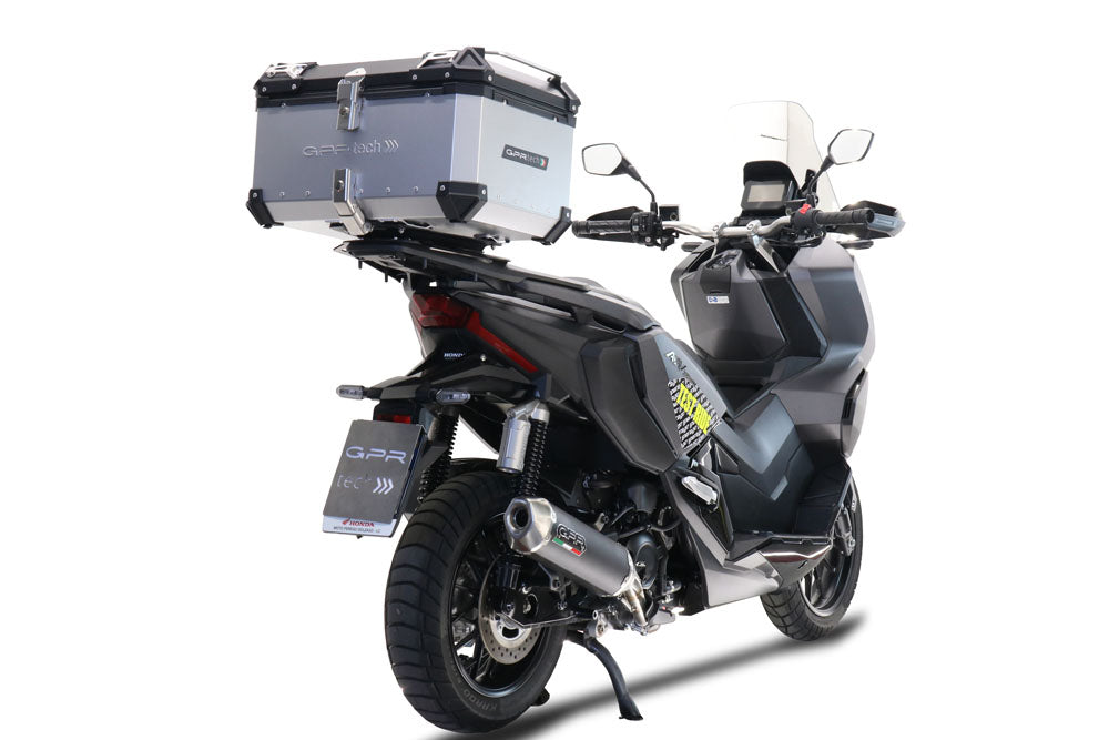 Baúl superior Honda Forza 300 2018-2023 45 litros GPR TECH Aluminio plateado