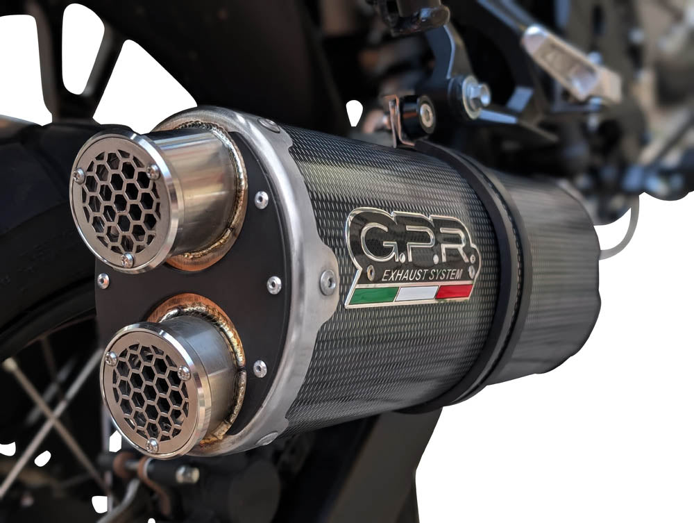 Escape GPR Dual Poppy Slip-On para Honda TRANSALP 750 2024-2025